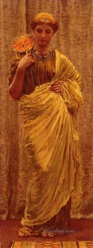  Joseph Pintura al %C3%B3leo - El abanico dorado figuras femeninas Albert Joseph Moore